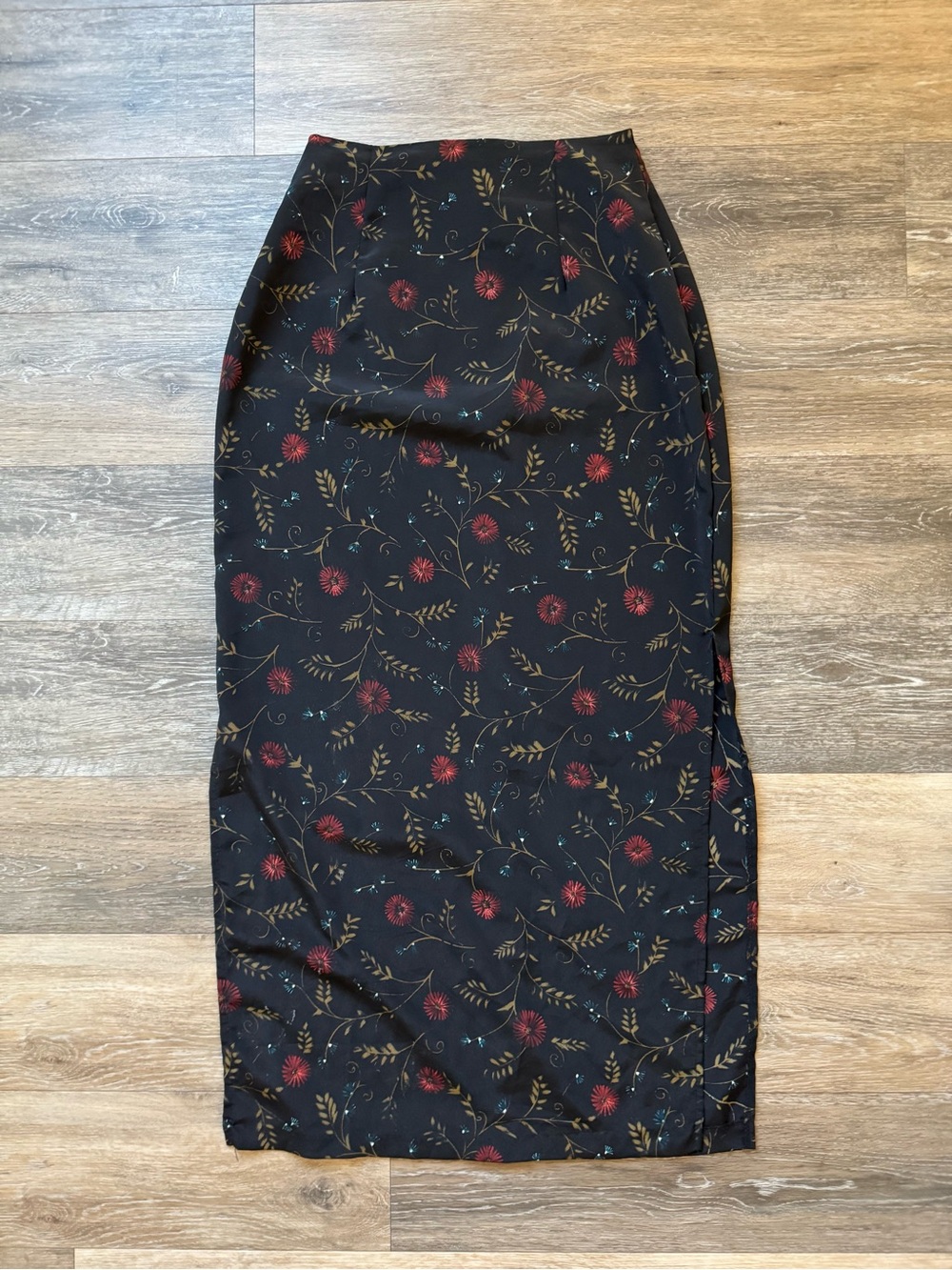 Vtg Y2K 35th & 10th high waist Floral Pencil Skirt - juniors Sz 9